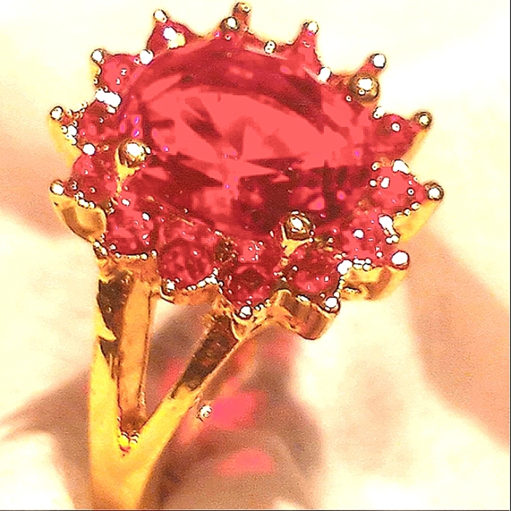 Ruby Centered Rings - image 3